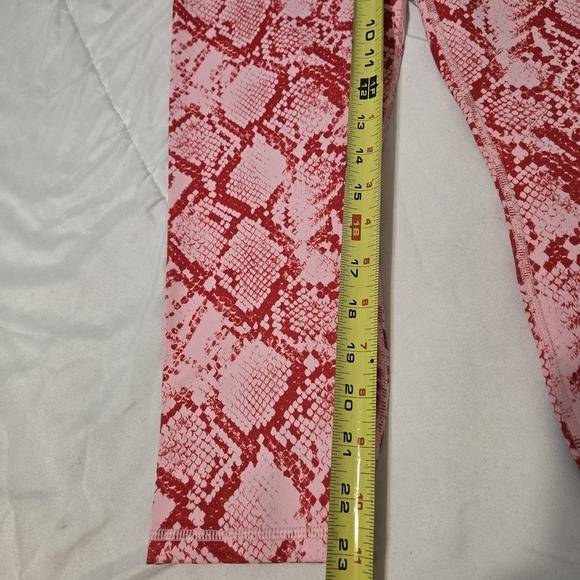 Fabletics Women's High Waisted Power Hold Snake Print Ankle Length Leggings Med - Picture 5 of 9